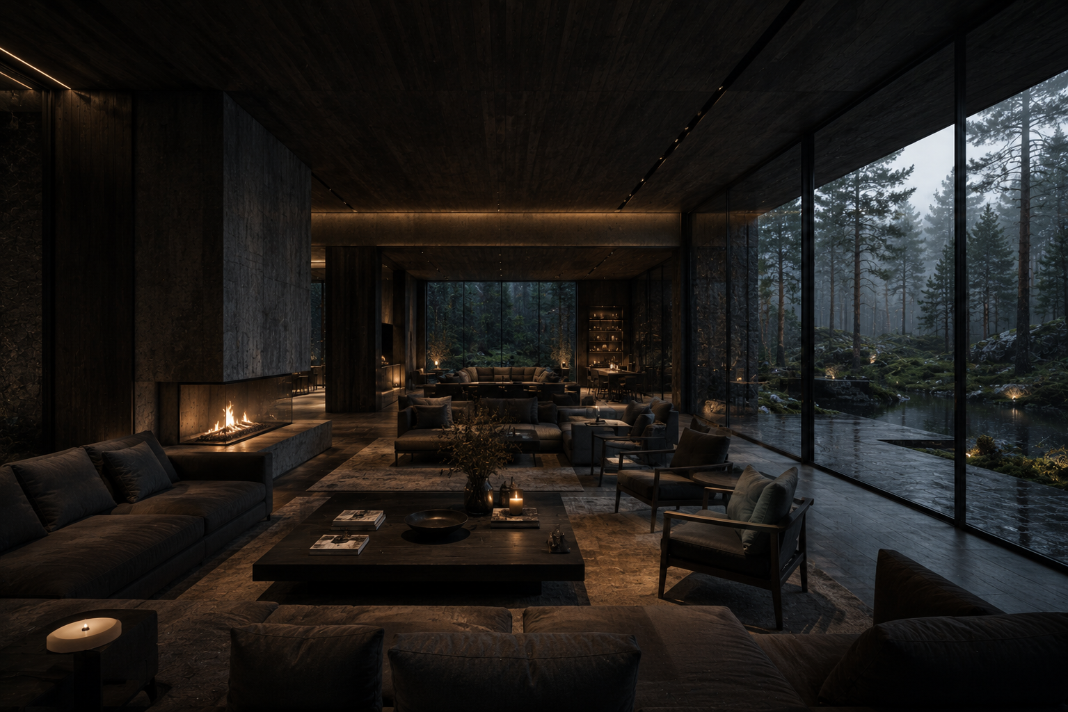 Living Room · Hidden Lake